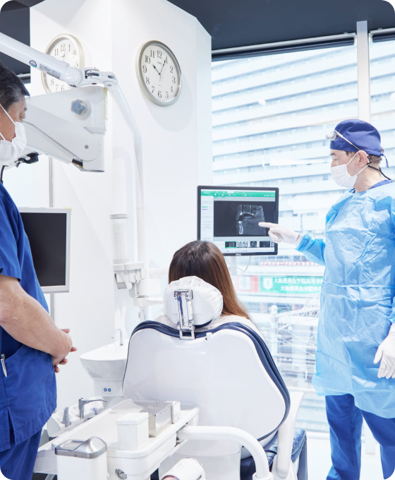 インプラント治療は天然歯のような噛み心地を、自然な見た目で再現できる治療法です